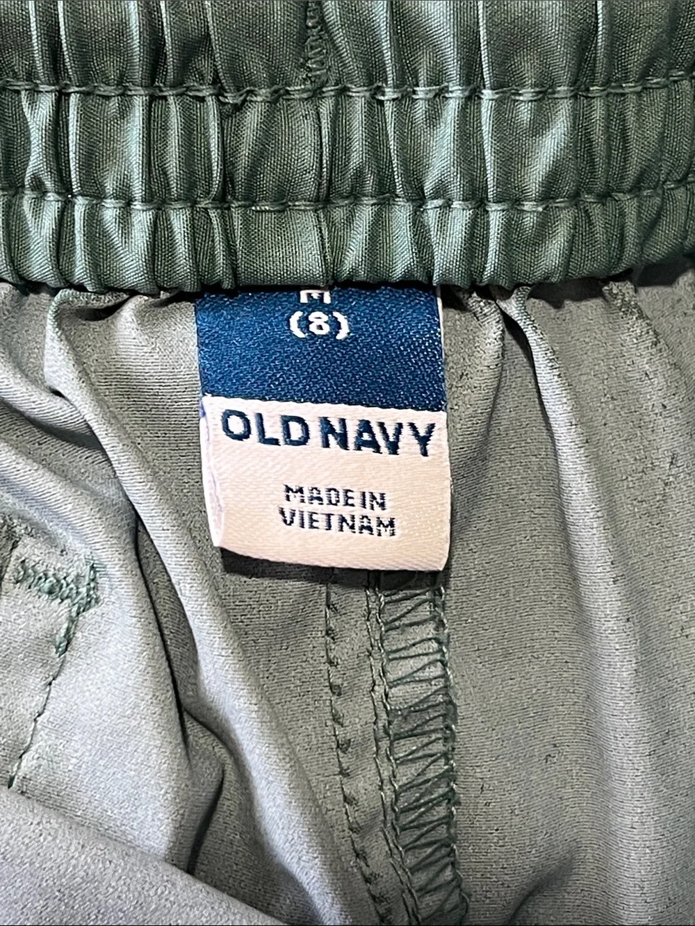 Old Navy Boys' Teal Swim Trunks with White Stripe